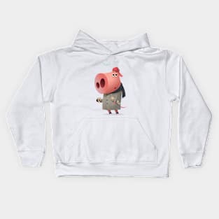 Autumn pig Kids Hoodie